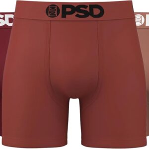 PSD Men's Boxer Briefs - Natural Cotton 3 Pack, 5 Inch Inseam, Moisture-Wicking, Boxer Briefs for Men Pack, 2X-Large