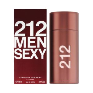 Carolina Herrera 212 Sexy Men Fragrance For Men - Magnetic, Fresh And Seductive - Notes Of Vanilla, Guaiac Wood, Sandalwood, Amber And Musk - Sensual, Amber Fougere Fragrance - Edt Spray - 3.4 Oz