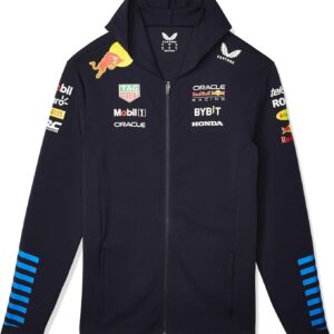 Castore Red Bull Racing F1 Men's 2024 Team Full Zip Hooded Sweatshirt