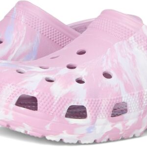 Crocs Unisex Classic Marbled Tie-Dye Clog, Hydrangea/Multi, Womens 9, Mens 7, Medium