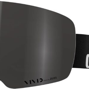 Giro Contour Ski Goggles - Snowboard Goggles for Men & Women - Black Wordmark Strap with VIVID Smoke/VIVID Infrared Lenses