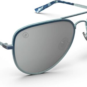 Blenders Eyewear A Series – Aviator Style Polarized Sunglasses – 100% UV Protection – For Men and Women – Maliblue Moon