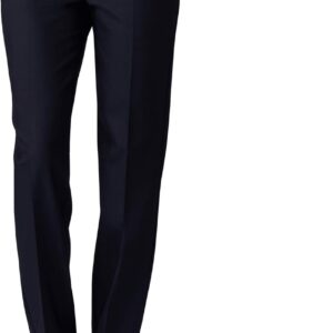 Lee Women's Secretly Shapes Regular Fit Straight Leg Pant, Black, 8 Long