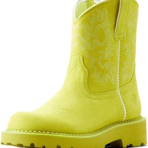 ARIAT Women's Fatbaby Western Boot, Electric Lime, 7