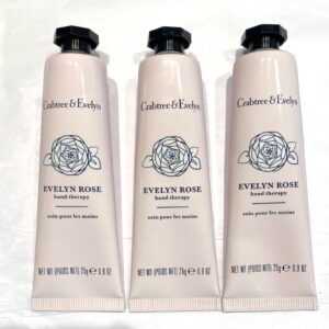 Crabtree & Evelyn EVELYN ROSE Hand Therapy .9 oz SET OF 3