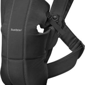 BabyBjörn Baby Carrier Mini, Cotton, Black