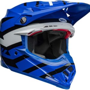 BELL Moto-9S Flex Helmets (Banshee Gloss Blue/White - Large)