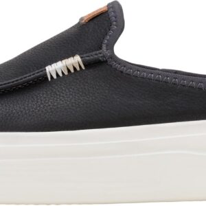 HEYDUDE Austin Lift Leather Black Size 11 | Women's Shoes | Women Slip-on Loafers | Comfortable & Light-Weight