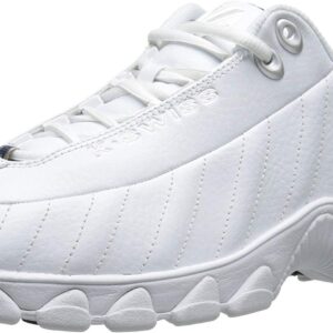 K-Swiss Men's ST329 CMF Sneaker, White/Black/Silver, 10.5 M