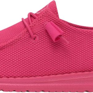 HEYDUDE Wendy Funk Mono Electric Pink Size 10, Women’s Shoes, Slip-on Loafers, Comfortable & Light-Weight