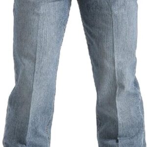 Cinch Men's White Label Relaxed Fit Jean, Light Stone Wash, 31W x 40L