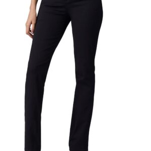 Lee Women's Ultra Lux Comfort with Flex Motion Straight Leg Jean Black 10 Long