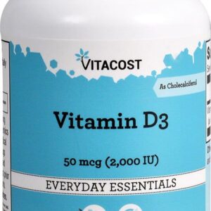 Vitacost Vitamin D3 (as Cholecalciferol) -- 2000 IU - 300 Capsules