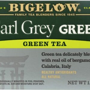Bigelow Tea Green Tea - Earl Grey - Case of 6 - 20 BAG