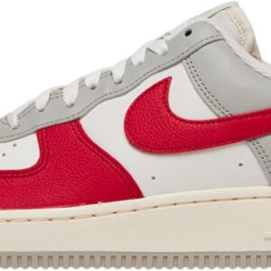 Nike Air Force 1 '07 LV8 Men's Shoes, Light Iron Ore/Pale Ivory/Phantom/Gym Red, Size 9.5