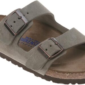 Birkenstock Unisex Arizona Soft Footbed Taupe Suede Sandals - 10-10.5 B(M) US Women/8-8.5 D(M) US Men