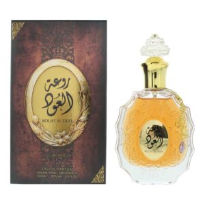 Lattafa Rouat Al Oud for Unisex Eau de Parfum Spray, 3.4 Ounce
