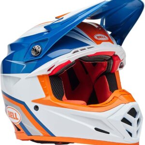 Bell Moto-9S Flex Helmets (Gloss Mechant Orange/Blue - Large)
