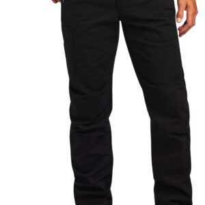 ARIAT Men's Rebar M5 Straight DuraStretch Washed Twill Dungaree Straight Leg Pant, Black, Size 32L x 34W