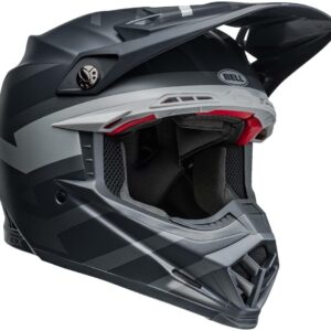 BELL Moto-9S Flex Helmets (Banshee Satin Black/Silver - Medium)