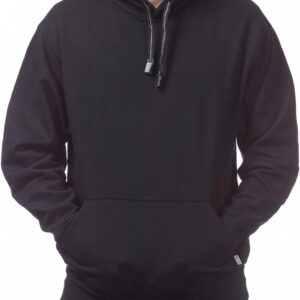 Pro Club Men's Heavyweight Pullover Hoodie (13oz), Black, 3X-Large