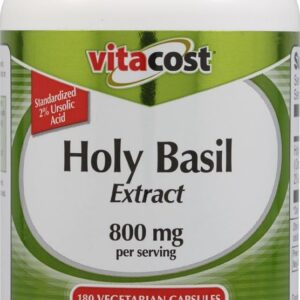 Vitacost Holy Basil Extract - 800 mg per Serving - 180 Vegetarian Capsules
