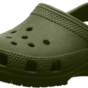 Crocs Unisex-Adult Classic Clog, Clogs for Women and Men, Army Green, 10 Men/12 Women
