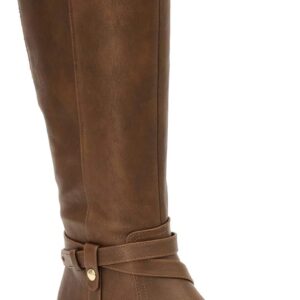 LifeStride Women's Xtrovert Knee High Boot, Dark Tan, 9.5 Wide US