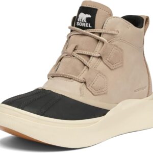 SOREL Women's Out N About lV Classic Waterproof Boot - Omega Taupe, Black - 11