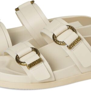 Dolce Vita Women's SOYA Flat Sandal, White, 10