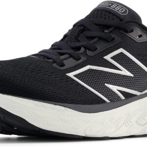 New Balance Women's Fresh Foam X 880 V14 Running Shoe, Black/Sea Salt/Silver Metallic, 10 M