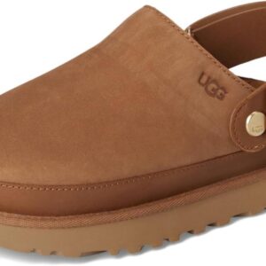 UGG Women's Goldenstar Villa Clog Shoe, Chestnut, 9.5