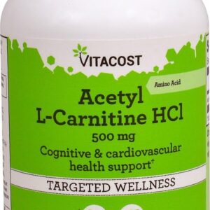 Vitacost Acetyl L-Carnitine HCl - 500 mg - 120 Capsules