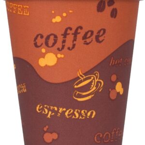 Karat 10 oz Paper Hot Coffee Cups [1000 ct] Disposable, Leak-Resistant Double Poly-Lined Cups for Hot Beverages, 90mm (C-K510)