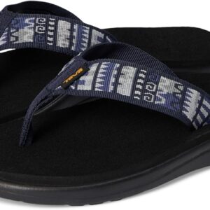 Teva Women's Sandals Flip-Flop, Geo Mashup Navy, 10