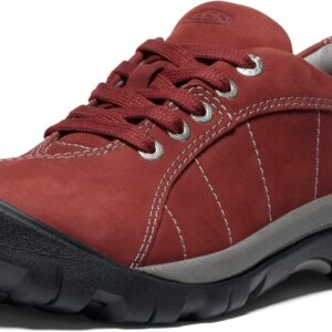 KEEN Women's Presidio Casual Comfortable Oxfords, Fired Brick, 7