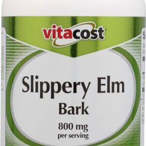 Vitacost Slippery Elm Bark -- 800 mg per serving - 200 Capsules