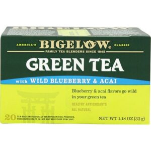 Bigelow Tea Green Tea with Blueberry - Case of 6 - 20 BAG