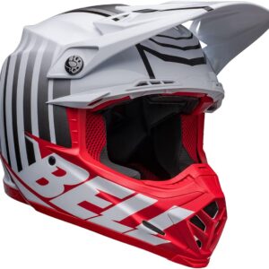 BELL Moto-9S Flex Helmets (Sprint Matte/Gloss Red/White - Large)
