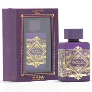 Lattafa Bade'e Al Oud Amethyst - Floral, Fruity, Amber, Oud - Eau de Parfum Long-Lasting Fragrance for Unisex, 3.40 Ounce / 100 ml
