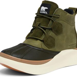 SOREL Women's Out N About lV Classic Waterproof Boot - Utility Green, Black - 10.5