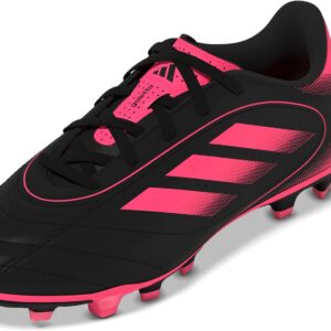 adidas Kids Goletto IX Firm Multi Ground Sneaker, Black/Lucid Pink/Black, 8 US Unisex Toddler