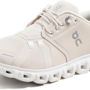 On Women's Cloud 6 Sneakers, Pearl/White, 10.5 Medium US