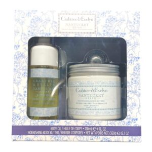Crabtree & Evelyn Nantucket Briar Nourishing Body Oil & Body Butter Set
