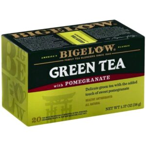 Bigelow Tea Green with Pomegranate 20 Bags (Pack of 4)