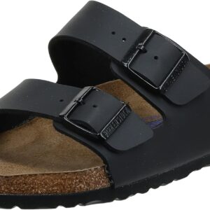 Birkenstock Unisex Arizona Sandals, Black Birko-Flor 42 Regular