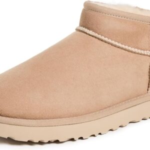 UGG Women's Classic Ultra Mini Fashion Boot, Sand, 6