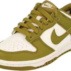 Nike Dunk Low Big Kids' Shoes (FB9109-108, White/Pacific Moss) Size 6.5
