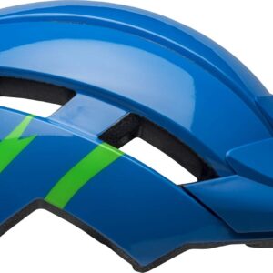 BELL Sidetrack II Youth Bike Helmet - Strike Gloss Blue/Green,Universal Child (47-54 cm)