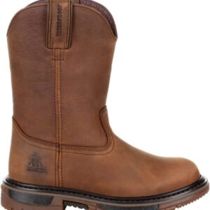ROCKY Kid's Original Ride FLX Waterproof Western Boot, Brown, Size 10.5(M)